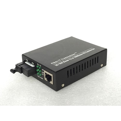 Media Converter Fiber Optic 10/100Mb single fiber 20 km B