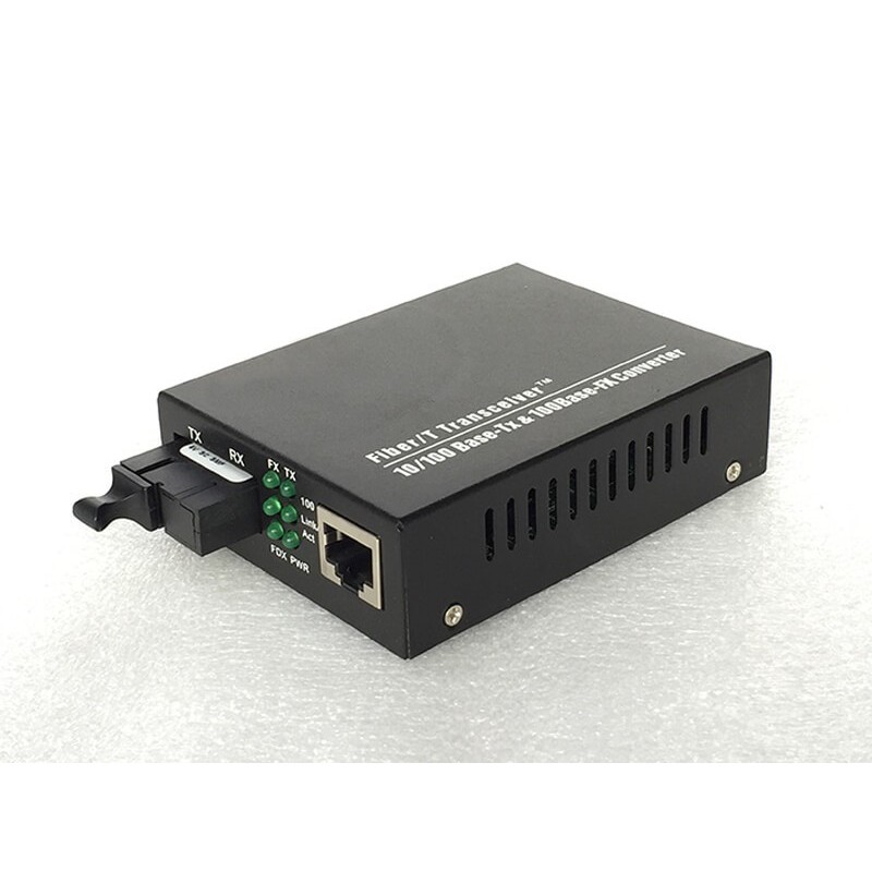 Media Converter Fiber Optic 10/100Mb single fiber 20 km A