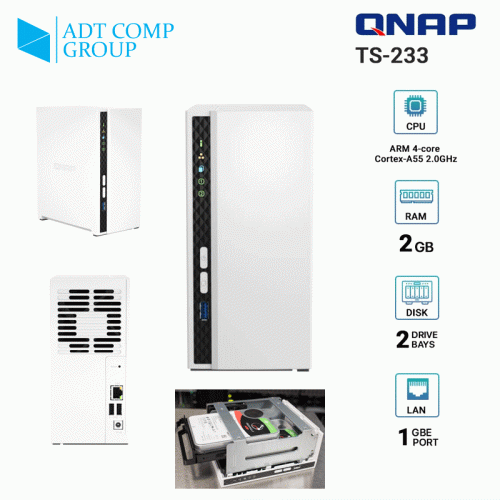 QNAP TS-233 - all-in-one backup solution