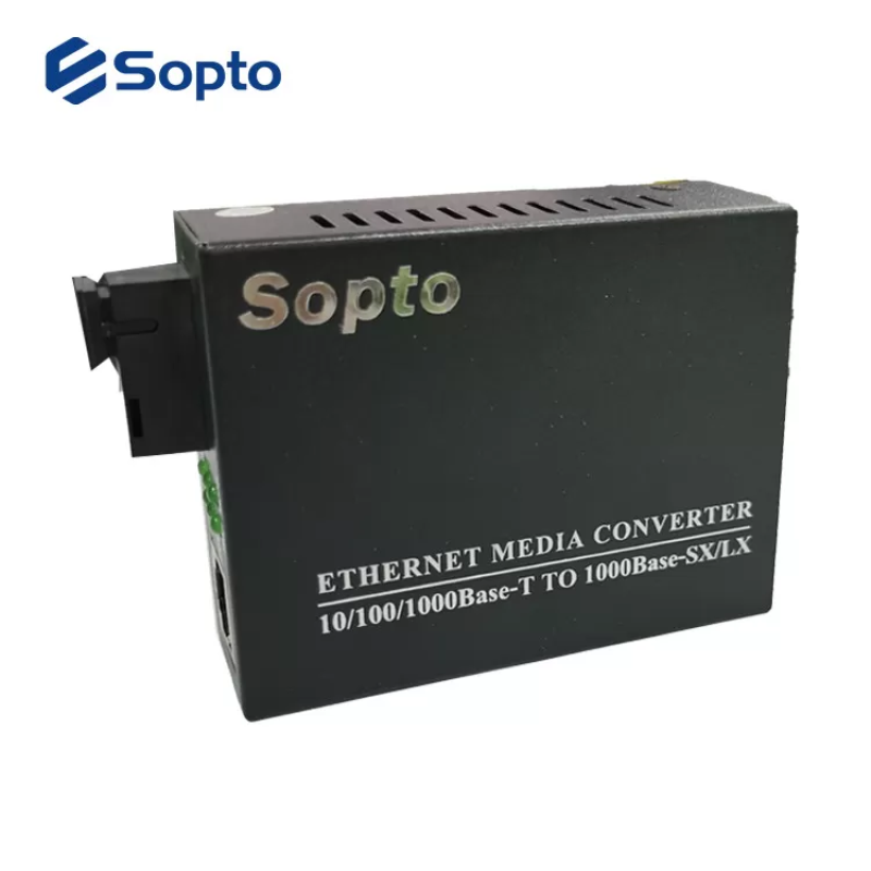 Media Converter SOPTO single fiber 10/100/1000M 40km SPM-ET253-N40S model